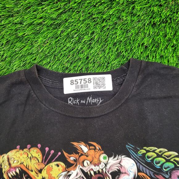 Rick-And-Morty Monster Shirt M/L 21x26 Black - Picture 5 of 12